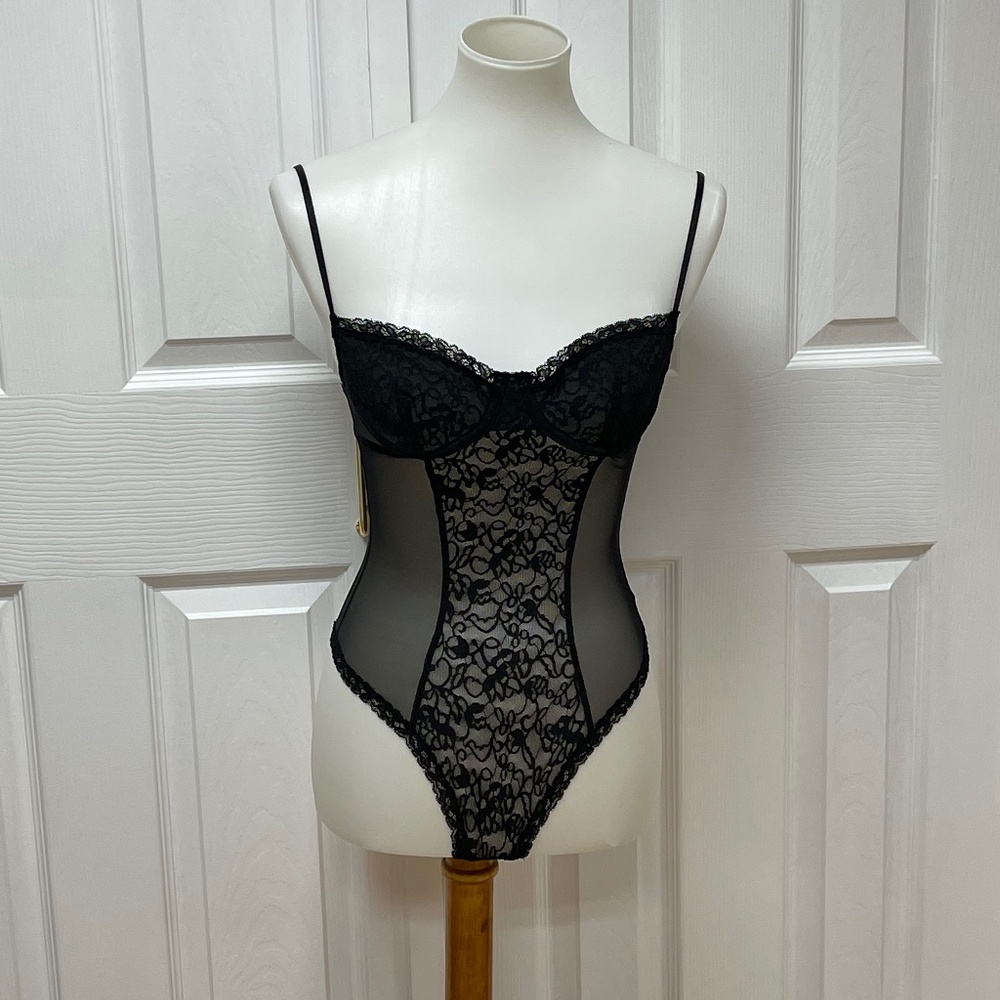 Victoria Secret Black Bodysuit‎ 34B -In Bag.